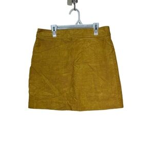 J.Crew Mercantile Tan‎ Corduroy Mini Length Aline Skirt Womens Size 6